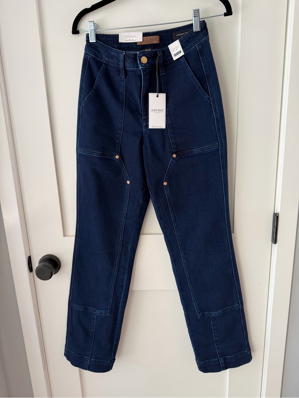 Judy Blue Dark Blue Straight-Leg Jeans